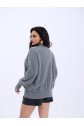 42331 TRİKO SIFIR YAKA SALAŞ KAZAK-GRİ