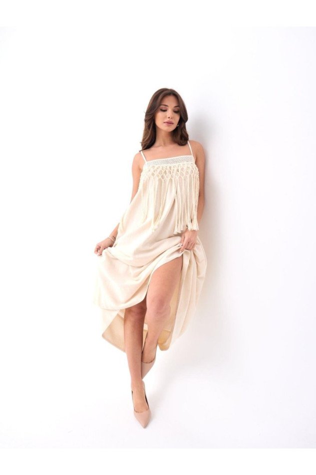 7365 ELBİSE-BEJ