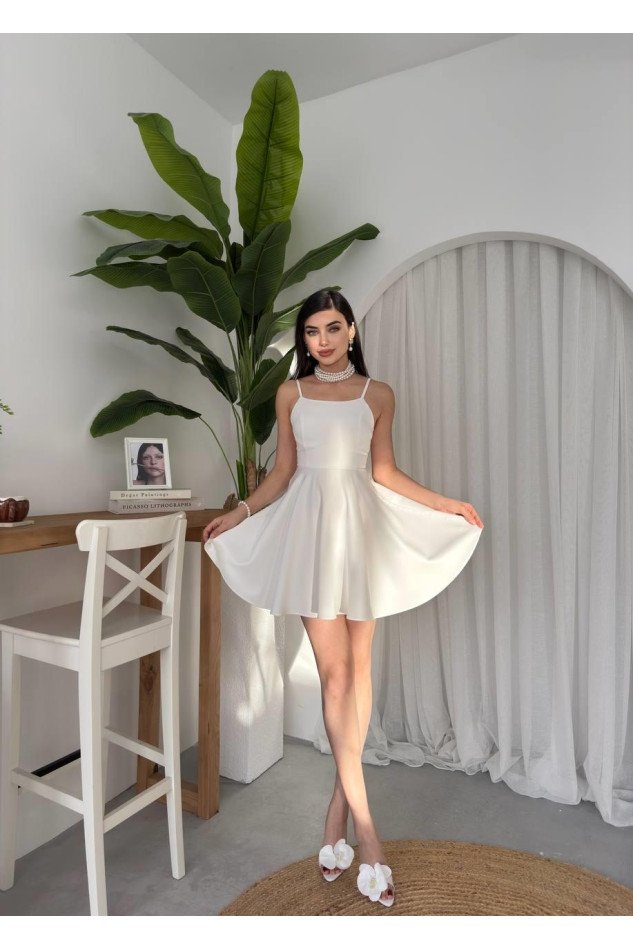 Pole İp Askılı Elbise