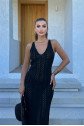 Rosalia Sırt Dekolteli Elbise 2761