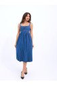 7143 KOT ELBİSE-MAVİ