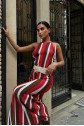 Lucia Çizgili Ajurlu Elbise 2763