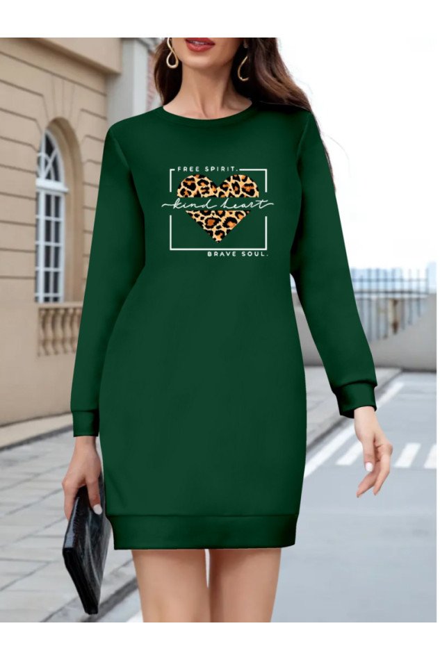 Kadın Uzun Kollu Bisiklet Yaka Desenli Viskon Iki Iplik Bluz