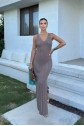 Rosalia Sırt Dekolteli Elbise 2761