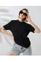 Unisex Bisiklet Yaka Slim Fit T-Shirt - Siyah