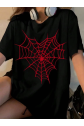 Baskılı T-shirt - Siyah